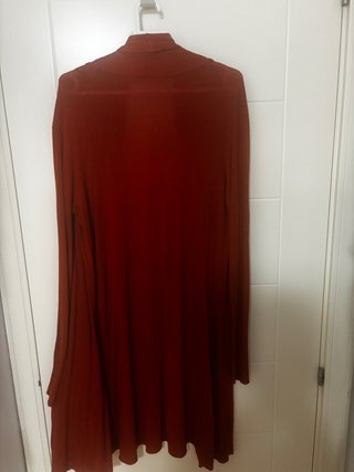 Chaqueta larga y fina naranja
