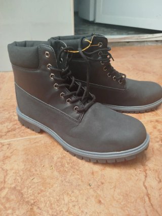 Botas de estilo militar/trabajo negras - Talla 45