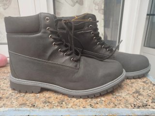 Botas de estilo militar/trabajo negras - Talla 45