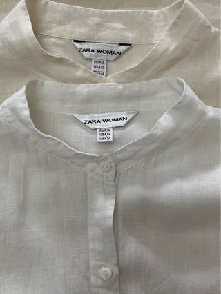 Lote 2 Camisa de Lino Zara