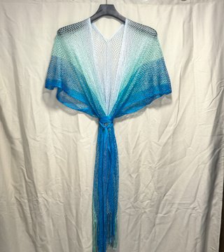 Kimono playero degradado azul y verde