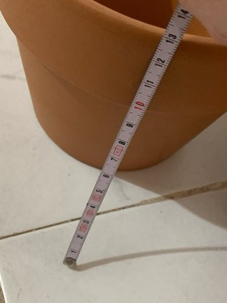 Lote de 10 macetas de barro