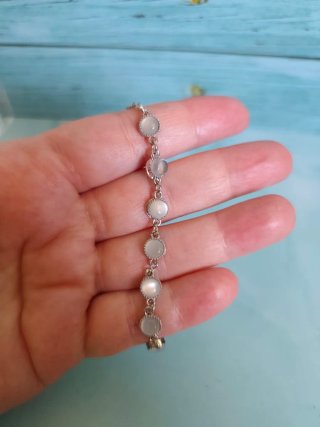 Pulsera Piedra Luna Natural.