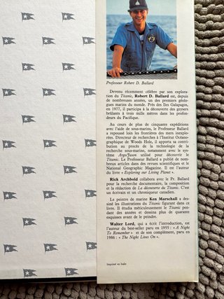 La découverte du titanic