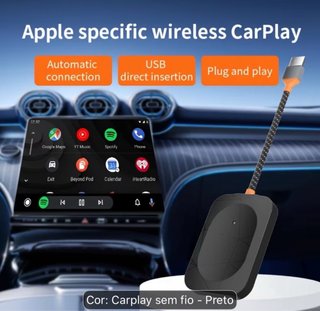 Adaptador sem fio CarPlay Android/AUTO