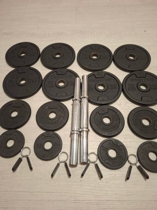 Mancuernas 26kg (4kg mancuernas+ 22kg discos)