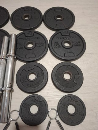 Mancuernas 26kg (4kg mancuernas+ 22kg discos)