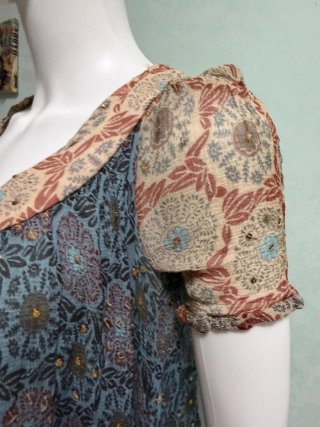 Twin Set Abito Tunica Boho-Chic Patchwork