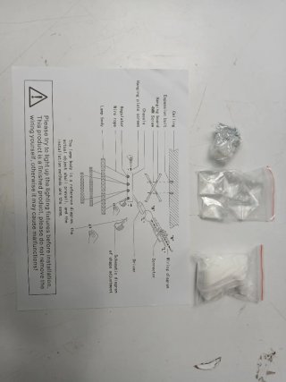 Lámpara colgante cristal y metal