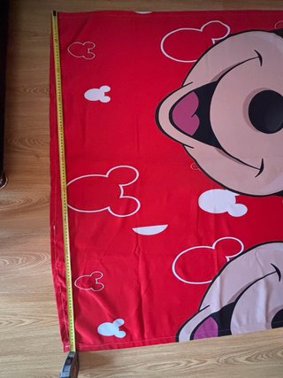 Cortinas Mickey Mouse Rojas y Blancas