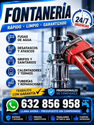 Servicios de Fontanería 24/7