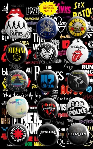 PACK CHAPAS GRUPOS INTERNACIONALES (VOL 1)