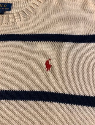 Maglione Polo Ralph Lauren Bambino XL Beige Blu