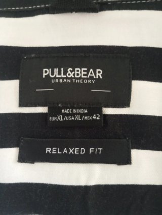 Camisa Pull&Bear Rayas Viscosa Talla XL