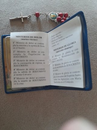 Rosario de 10 cuentas con medalla
