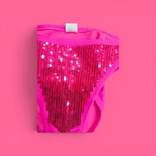 Costume da bagno paillettes rosa 46/48