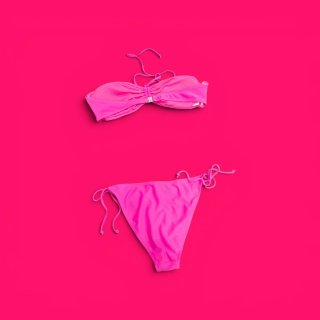 Costume da bagno paillettes rosa 46/48