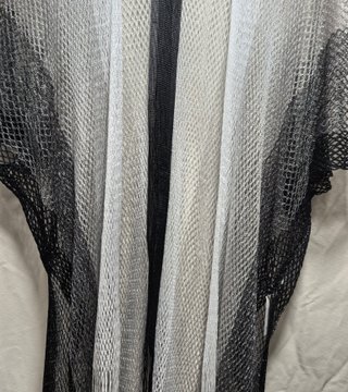 Chal Kimono Negro y Blanco