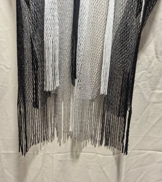 Chal Kimono Negro y Blanco