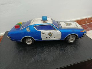 Coche Policía Juguete Antiguo