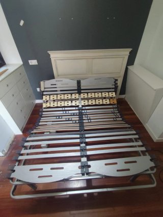 Somier articulado metálico y madera
