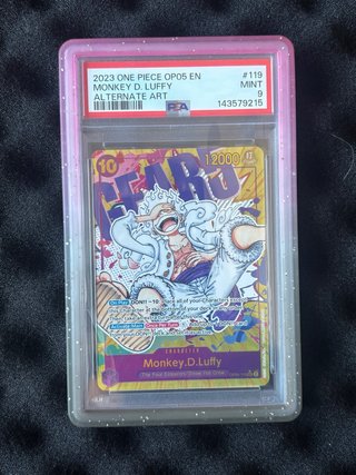 Luffy Manga Alt Art Op-05 PSA 9 Gear 5