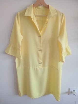 Vestido Vintage Amarillo Talla M