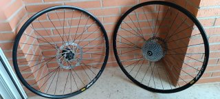 Llantas MTB 29 con disco y cassette