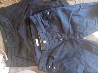 Pack 2 Pantalones Ajustados Negro y Azul