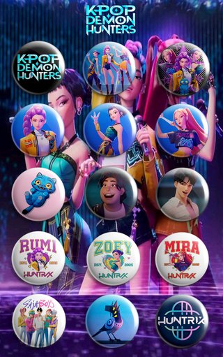 PACK CHAPAS K-POP DEMON HUNTERS
