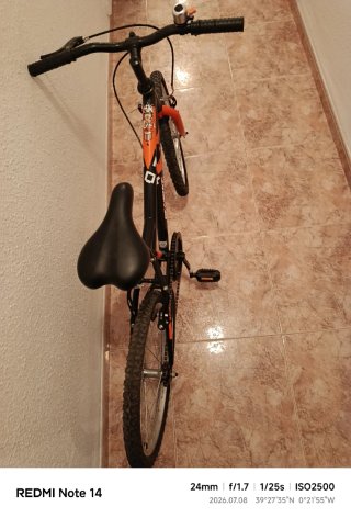 Bicicleta Denbike 20 Naranja/Negra