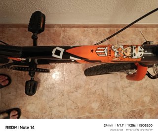 Bicicleta Denbike 20 Naranja/Negra