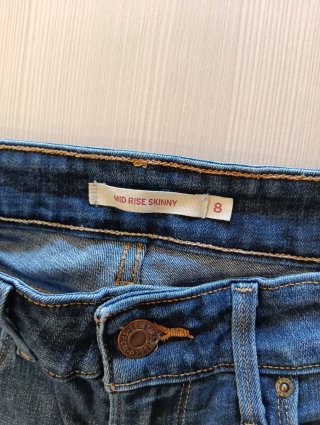 Jeans Levis Donna Mid Rise Skinny Tg 8 W29 L32