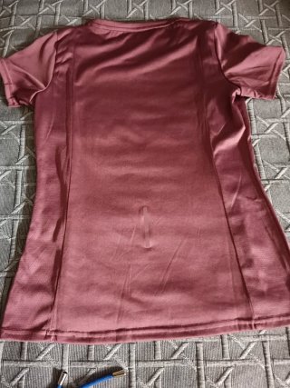 Camiseta deportiva mujer rosa talla S