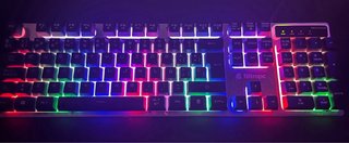 Teclado Gaming Nitropc NKM1000S Plata