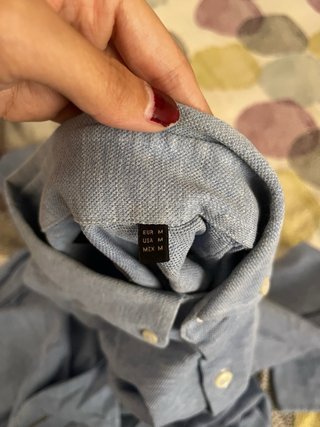 Camisa Massimo Dutti Azul Gris