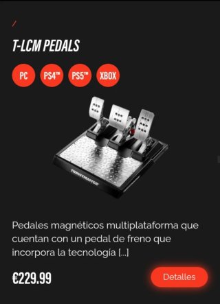 Simulador de Conducción Thrustmaster