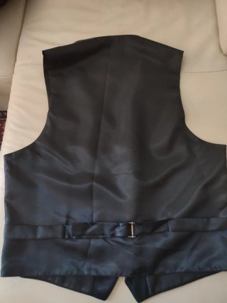 Completo elegante uomo 3 pezzi blu taglia 54