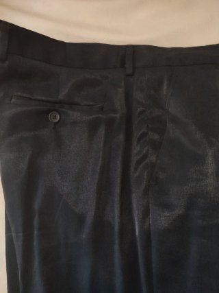 Completo elegante uomo 3 pezzi blu taglia 54
