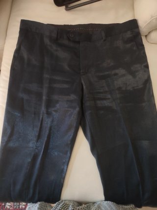 Completo elegante uomo 3 pezzi blu taglia 54