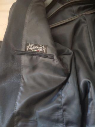 Completo elegante uomo 3 pezzi blu taglia 54