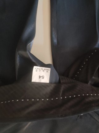 Completo elegante uomo 3 pezzi blu taglia 54