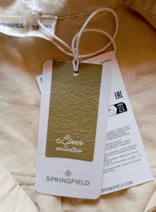 Mono mujer Springfield lino nuevo con etiquetas