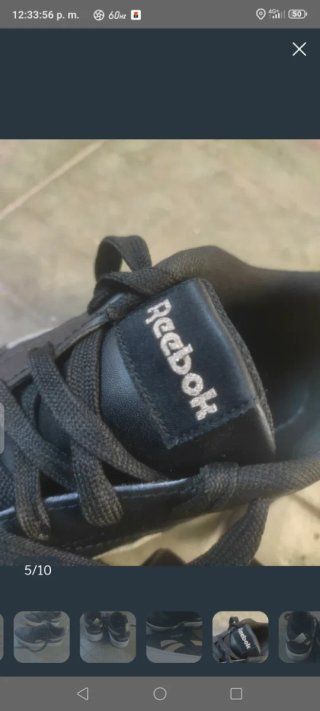 Zapatillas Reebok Mujer T36 Negro/Dorado