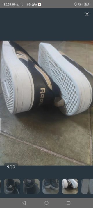 Zapatillas Reebok Mujer T36 Negro/Dorado