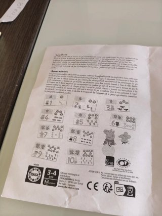 Puzzle Peppa Pig Números y Cantidades