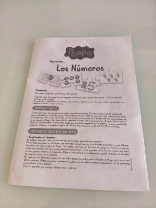 Puzzle Peppa Pig Números y Cantidades
