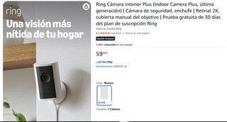 Ring Cámara Interior Plus Blanca