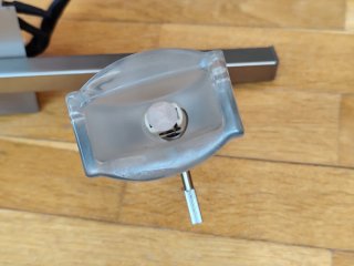 Focos de techo de cristal y metal