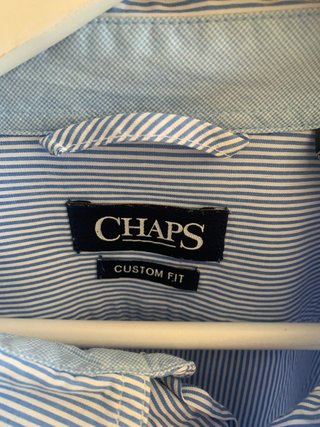 Camisa Chaps Hombre Talla L Rayas Azules